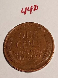 1944 リンカーン ウィート ペニー D ミント マーク 1 セント コイン リム エラー "L" "WE TRUST" 1C|WORLD RESOURCE【KING店】