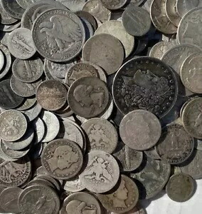 米国シルバーコイン ロット: $20 FV: ダイム、クォーター、すべての米国コイン Pre 64 ジャンクシルバー