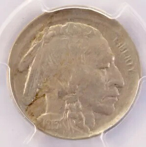 1913 T-2 5c バッファロー ニッケル ブロードストラック PCGS AU53