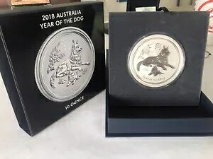 2018 オーストラリア 10 オンス銀貨、旧戌年、シリーズ II 223,300円