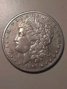 1892-S モーガン シルバー ダラー 90% US $1 コイン (#25w-7044/8657) 鋳造額 1,200,000｜WORLD RESOURCE【KING店】