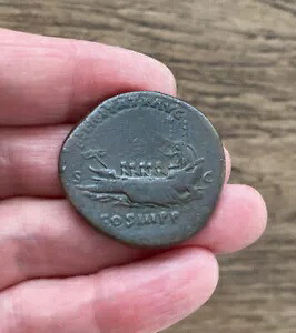 ローマ人。ハドリアヌス帝 (西暦 117 ～ 138 年)。真鍮のセステルティウス。ギャレーリバース。希少です。｜WORLD RESOURCE【KING店】
