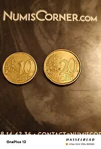 2 コイン 10+20 ユーロ セント 1999 スペイン|WORLD RESOURCE【KING店】