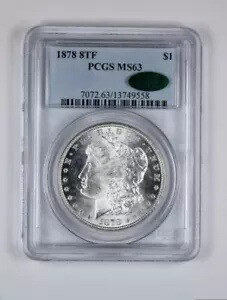 1878 8TF モルガン ドル PCGS MS63 CAC