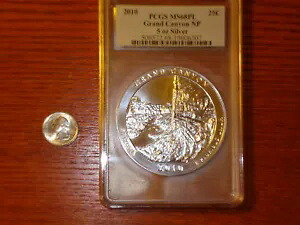 PCGS 2010 アメリカ ザ ビューティフル 5 オンス - グランドキャニオン MS68PL