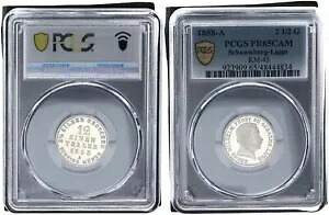 シャンバーグ・リッペ 2 1/2 シルバー グロッシェン 1858 A PCGS PR65CAM 111072