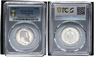ヴュルテンベルク 2 マーク 1906 F ヴィルヘルム 2 世。 PCGS PR63 ポリッシュプレート 111594
