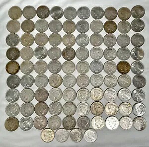 投資ロット 14 ピース ダラー 90% 銀貨、日付、造幣局、等級が混合されています。