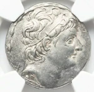 アレクサンダー 2 世ザビナス 紀元前 128 ～ 122 年 セレウコス朝テトラドラクマ銀貨、NGC XF 234,850円