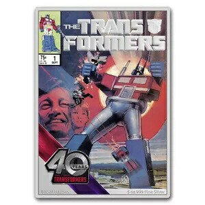 2024 ニウエ 5 オンス シルバー $10 トランスフォーマー 40 周年記念
