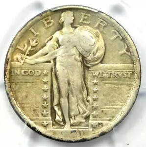 1921 スタンディング リバティ クォーター 25C - PCGS VF 詳細 - 希少な認定コイン!