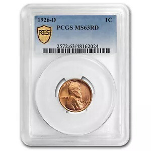 1926-D リンカーン セント MS-63 PCGS (レッド)