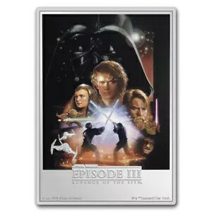 2024 ニウエ 5 オンス シルバー スター・ウォーズ シスの復讐映画ポスター
