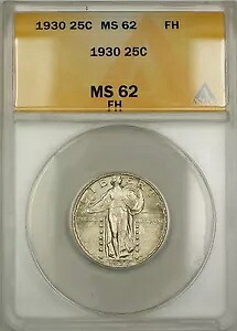 1930 FH フルヘッド スタンディング リバティ シルバー 25c ANACS MS-62 (ベター コイン)｜WORLD RESOURCE【KING店】
