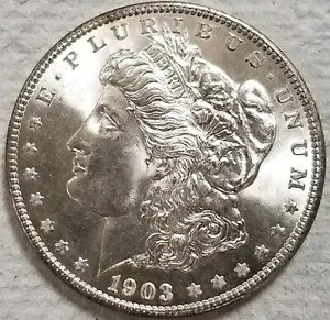 1903-O モルガン ダラー ソリッド ベター デイト ヴィンテージ アンティーク シルバー 未流通コイン