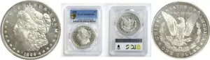 1896年 $1モルガンドル PCGS MS-64 DMPL｜WORLD RESOURCE【KING店】