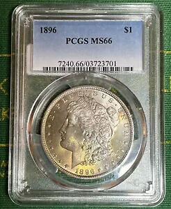 1896 $1 モーガン シルバー ダラー PCGS MS 66 トナー 90% シルバー 米国コイン｜WORLD RESOURCE【KING店】