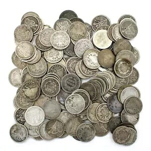 1837-1891 着席リバティ ダイム アメリカ銀貨 NR ロット 136 #C623-4