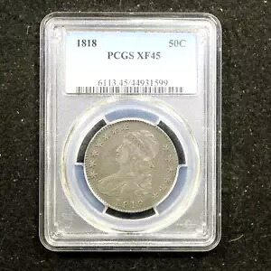 1818 キャップド バスト ハーフダラー $1 - PCGS XF45 - チョコレート色の美しさ!!｜WORLD RESOURCE【KING店】