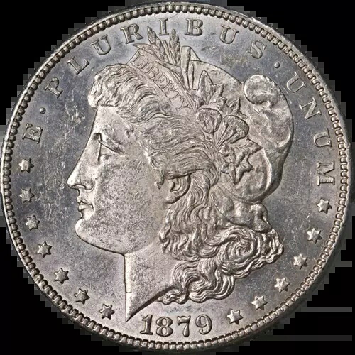 1879-S Rev 78 モーガン シルバー ダラー PCGS AU58 ブラスト ホワイト 素晴らしいアイ アピール