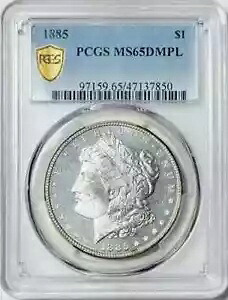 1885 P モルガン シルバー ダラー PCGS MS-65 DMPL