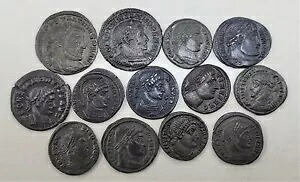 コンスタンティヌス大帝の高級ローマ青銅貨 13 枚のコレクション