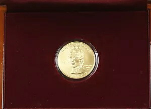 2007-W $10 ドリー マディソン コメム ゴールド BU コイン 造幣局発行木製ケース付き COA なし
