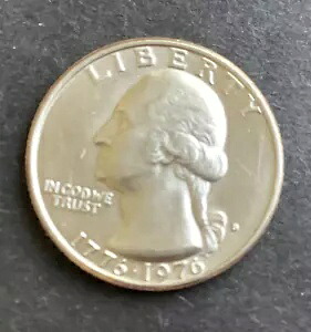 1776-1976 D Bicentennial Quarter Filled D ミントマーク 未流通状態