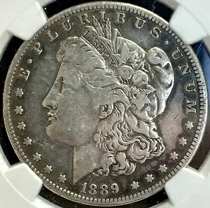 1889 CC モーガン シルバー ドル NGC VF 詳細 カーソン シティ ミント キー デート コイン