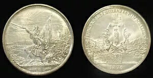 スイス 1874 5 Fr.フルフェイス スーパーブ ジェム BU、ラスター フィールド、レア、ロー ミント