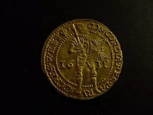 1 ドゥカット、西フリジア、1638 年製、金貨、テスト済み 900 ゴールド以上 -