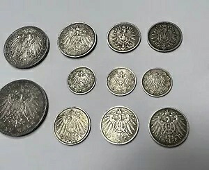 13 ロット ドイツ 1911 1915 1904 ドイツ マーク 5、3、2、1 シルバー コイン バイエルン プリンツ