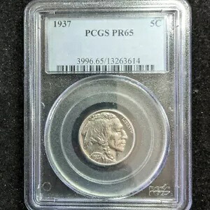 1937 PCGS PR65 バッファロー ニッケル 5c｜WORLD RESOURCE【KING店】