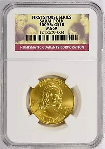 2009-W サラ ポーク 最初の配偶者 $10 ゴールド NGC MS69｜WORLD RESOURCE【KING店】