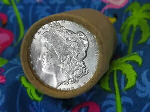 20 UNC BU コイン モルガン ドル 1889/1899 ENDS+SILVER BAR BESTEVER #2208