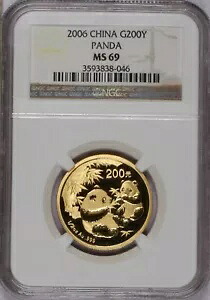 2006 ゴールド パンダ 1/2 オンス200元 NGC MS69