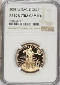 2003-W ゴールド イーグル $25 NGC PF70 ウルトラ カメオ|WORLD RESOURCE【KING店】