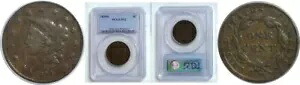 1839/6 1C コロネット ヘッド ラージ セント PCGS F-12
