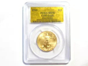 2014 $25 ゴールド アメリカン イーグル - PCGS MS 70 ファースト ストライク ゴールド ラベル - #10519｜WORLD RESOURCE【KING店】