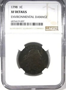 1798 ラージ セント S-159 R-4/3 1st ヘア スタイル NGC XF 詳細 コイン AP521|WORLD RESOURCE【KING店】