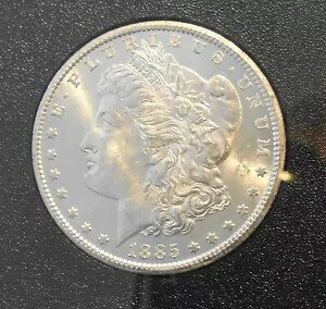 1885 CC GSA ホード モーガン シルバー ダラー 1 ドルのこの高級コインにはたくさんの光沢があります|WORLD RESOURCE【KING店】