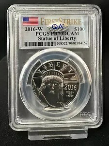 2016-W $100 1オンス アメリカン プラチナ イーグル プルーフ - PCGS PR70 DCAM - ファースト ストライク|WORLD RESOURCE【KING店】