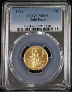 1996 $10 1/4 オンス ベター キー デート ミント ステート アメリカン ゴールド イーグル PCGS MS69|WORLD RESOURCE【KING店】