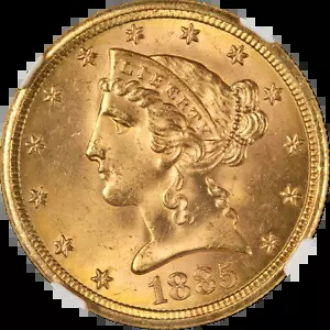 1885-S リバティ ゴールド $5 NGC MS65 極上のアイアピール ストロングストライク｜WORLD RESOURCE【KING店】
