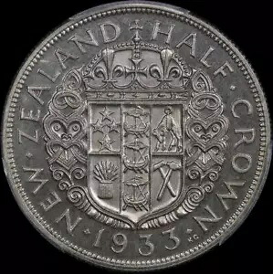 ニュージーランド 1933 シルバー ハーフ クラウン KM#5 PCGS PR64｜WORLD RESOURCE【KING店】