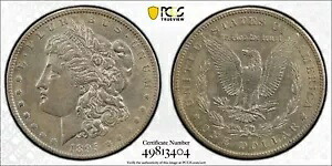 1895年 O モーガン銀貨 1ドル PCGS AU 50|WORLD RESOURCE【KING店】