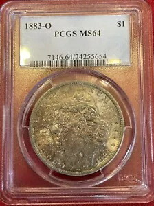 モンスタートーンのモーガン!! 1883 O MS 64 PCGS モルガン シルバー ダラー、ダイローテーション付き｜WORLD RESOURCE【KING店】