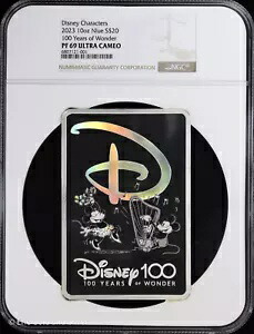 2023 $20 ニウエ 10オンス シルバー プルーフ ディズニー 100 イヤーズ NGC PF 69 ウルトラ カメオ |ラージS｜WORLD RESOURCE【KING店】