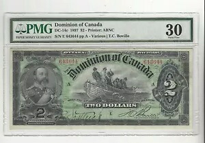 1897 ドミニオン オブ カナダ $2、DC-14c SN#643644 PMG VF-30｜WORLD RESOURCE【KING店】