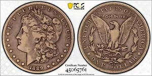 1889-CC モーガン シルバー ダラー PCGS VF20 キー デート #5761|WORLD RESOURCE【KING店】